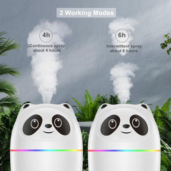 Mini Cute Panda Cool Mist Humidifier for Room Moisture